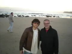 Me and Dad at the beach