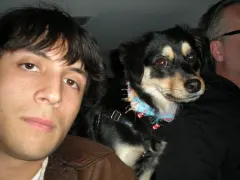 Me Milo & Dad in the car