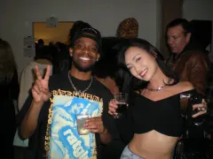 TK and Chael at the gallery