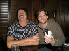 Clev and a stranger