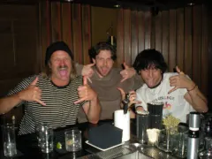 Me Clev and a stranger