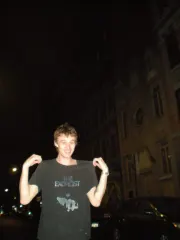 Caleb on T-shirt night