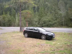 The Audi's first road trip