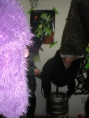 A keg stand