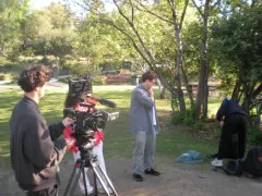 Poppy Dima and Coco filming This Conversation MV