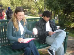 Me and Chloe filming the Codename: TMR Show on set of This Conversation MV