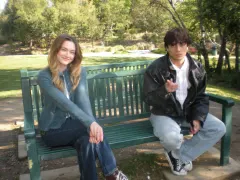 Me and Chloe filming This Conversation MV