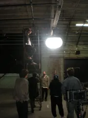 On set filming This Conversation MV