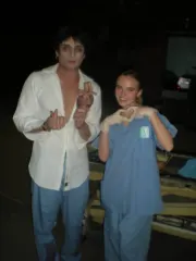 Me and Martha filming the Codename: TMR Show on set of This Conversation MV
