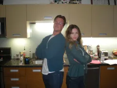 Mills and Chloe filming the Codename: TMR Show