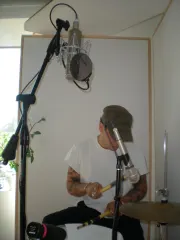 Recording drums for Letters & Words