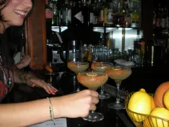 Mezcal Margaritas (they were on Fire)