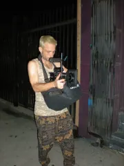 Sasha filming the Codename: TMR Show