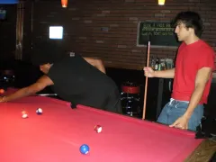 Playing pool