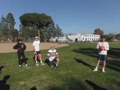 Clev Mills The Killer and Anum playing Sloshball