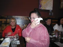 Mom crying