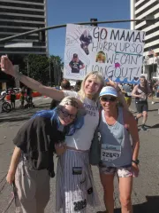 Devon Parker and Erin at the LA Marathon