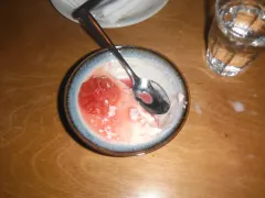 Took myself out to dinner to celebrate finishing The Novel