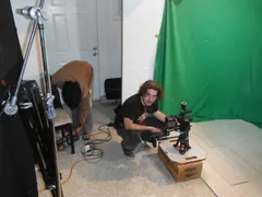 David on set