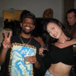 TK and Chael at the gallery