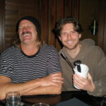 Clev and a stranger at Lily's