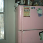 Anden's pink fridge