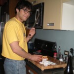 Mit Bateman cutting oranges