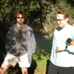 Clev and Dr. Max on Griffith Park Mountain