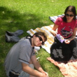Clev and Jess at Bat's picnic