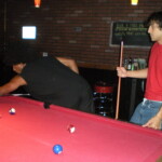 Playing pool