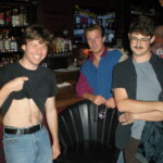 Still shirtless at the Music Box