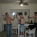 Shirtless, again
