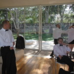 The Boys getting dressed